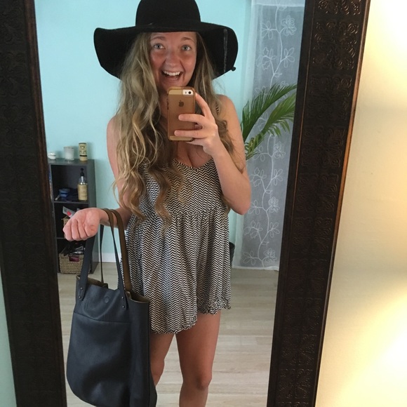 Dresses & Skirts - B&W ZIGZAG ROMPER